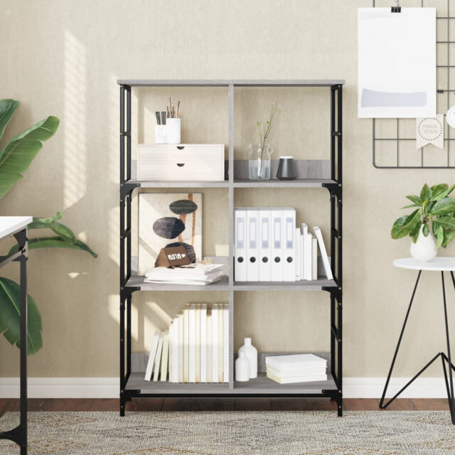 Lockmoor 117.5cm H x 78.5cm W Steel Etagere Bookcase