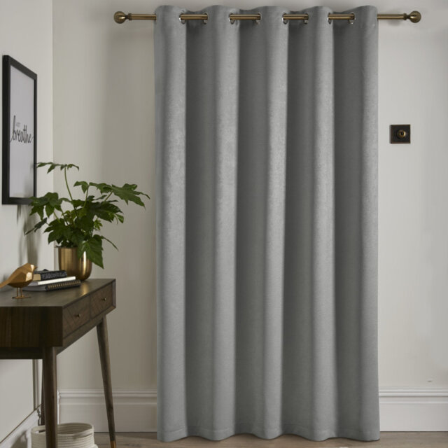 Strata Semi Sheer Door Curtain Single Panel