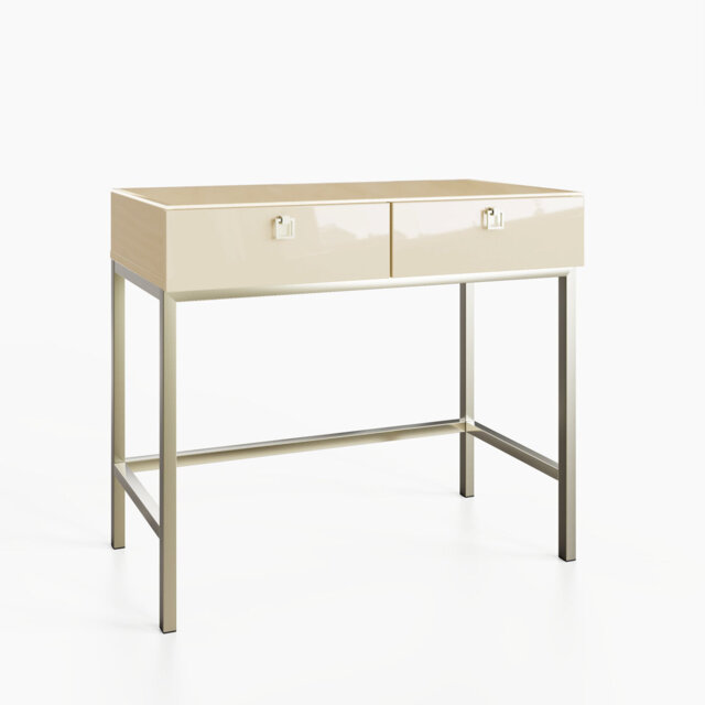 LYRA 228.6cm Glass Top Console Table