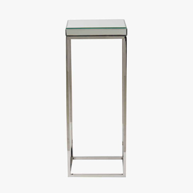 Siems Glass Top Frame End Table