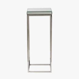 Siems Glass Top Frame End Table