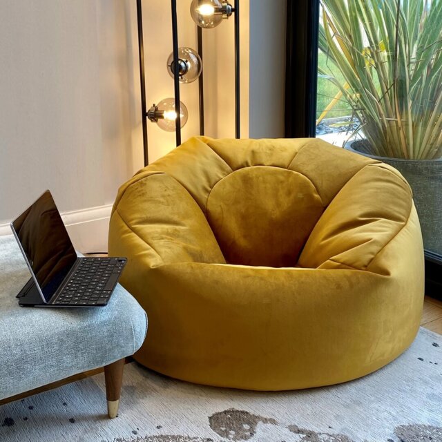 Velvet Refillable Classic Bean Bag