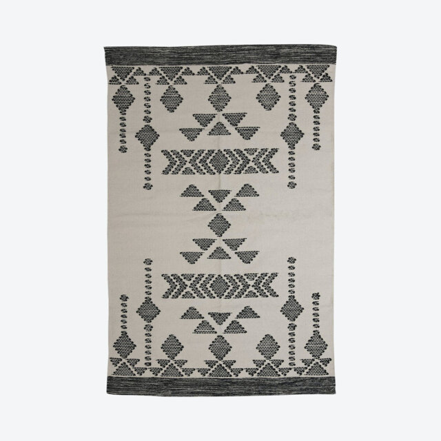 Moroccan Handmade Handwoven 120M X 180Cm Gray Area Rug