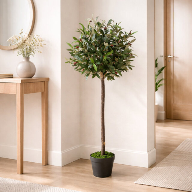 Faux Olive Tree Plant in Pot Liner