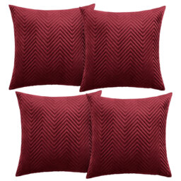 Aspire Homeware Embossed Square Velvet Cushion Cover