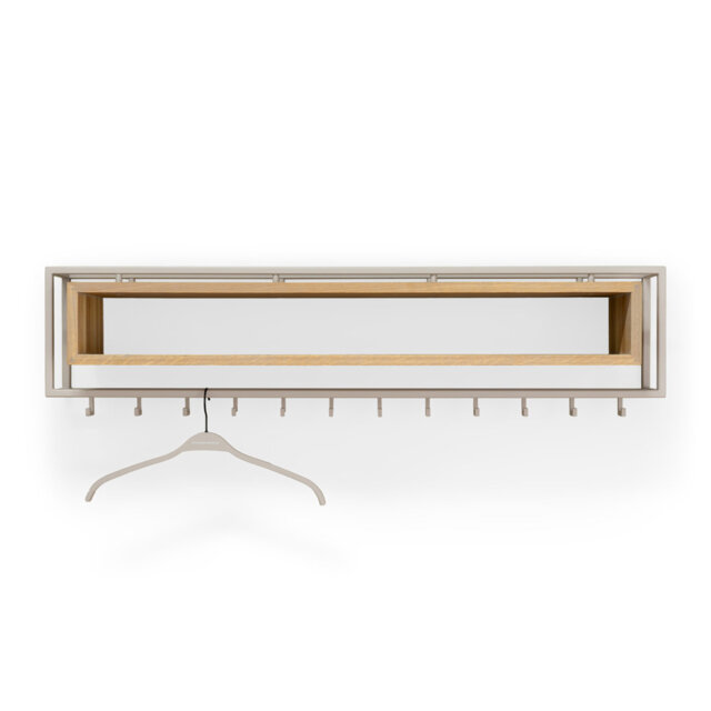 School 12 - Hook Wall Mounted Coat Rack with Storage