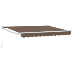 VidaXL 350cm W x 200cm D Polyester Cover Retractable Patio Awning