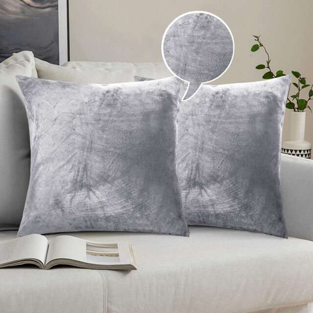Skrolan Crushed Velvet Scatter Cushion Cover