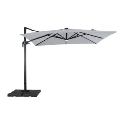 Shellie 300cm Lighted Cantilever Parasol with Crank Lift , Counter Weights Included