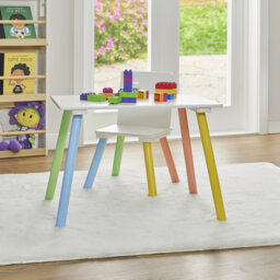 Kids Rainbow Table & Chair Set