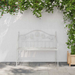 Garden Bench Black 104 X 54 X 93Cm Steel