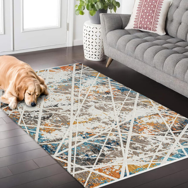 Ultra Soft Area Rugs Low Pile Rug Bedroom Carpet Non Slip Floor Mat Indoor Hallway Carpets HLOO6
