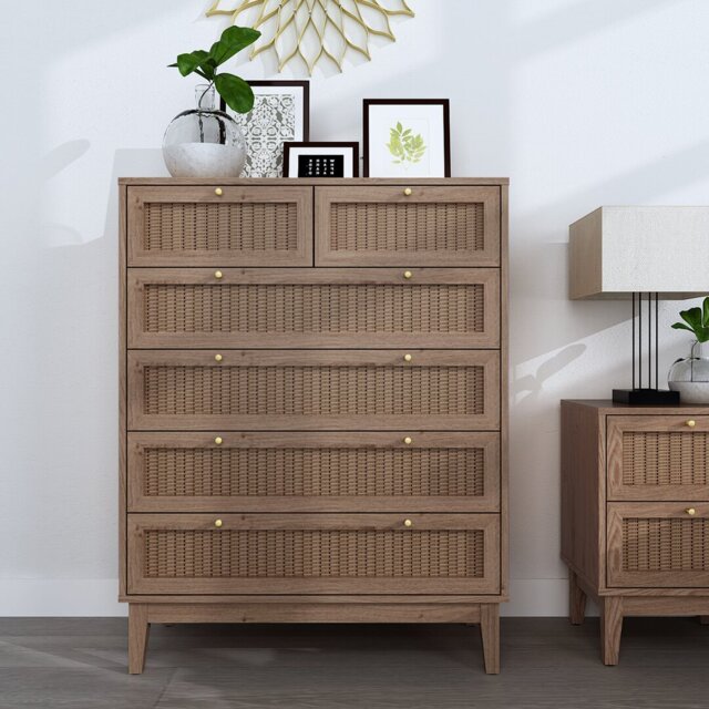 "6 Drawer 85"" W Chest Of Drawers"