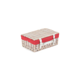 Wicker Hamper Basket with Lining