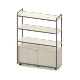 Deakins 176cm H x 119cm W Etagere Bookcase