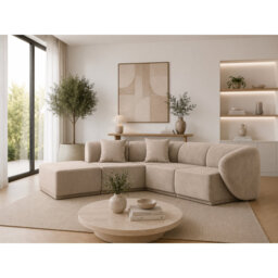 5 Seater Velvet Sofa & Chaise