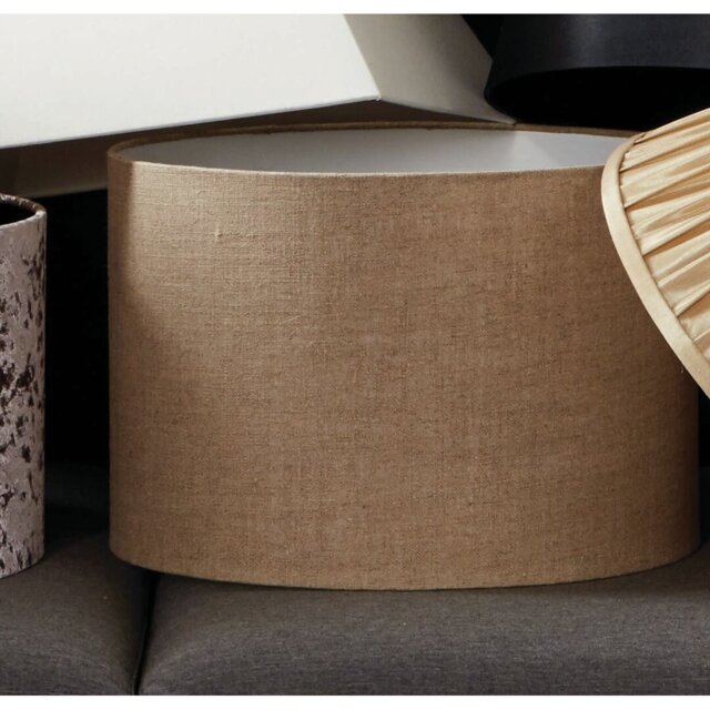 Hinderich Linen Drum Lamp Shade ( Uno )