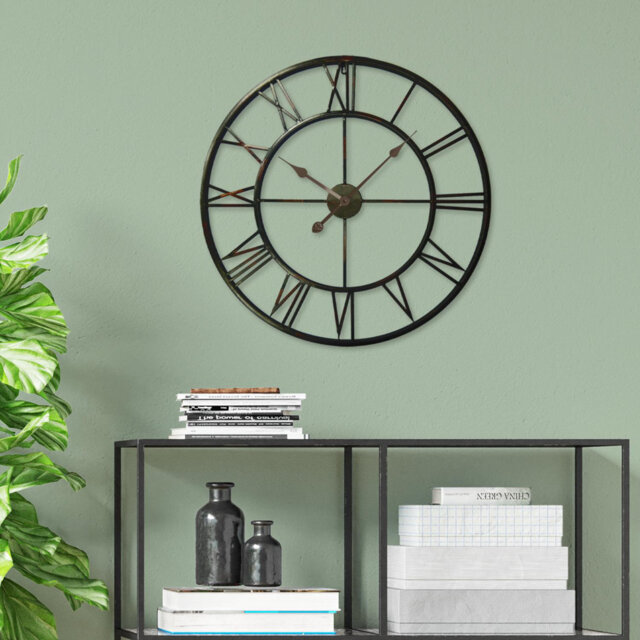 Greig Vintage Roman Iron Wall Clock