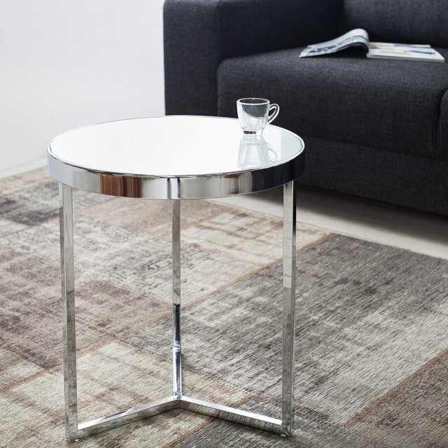 Courcelles Glass Top End Table