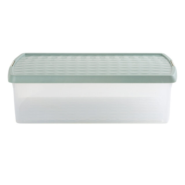 Wham Clip 30L Rectangular Plastic Storage Boxes with Secure Clip Lock Lids. L:59.5 x W:39.5 x H:17cm