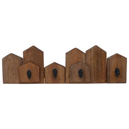 Solid Wood Wall 1 - Hook Coat Rack