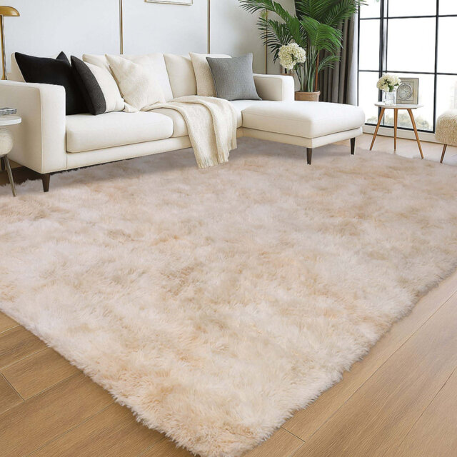 Soft Shaggy Area Rug â Plush High Pile Floor Rug For Living Room, Bedroom & Lounge