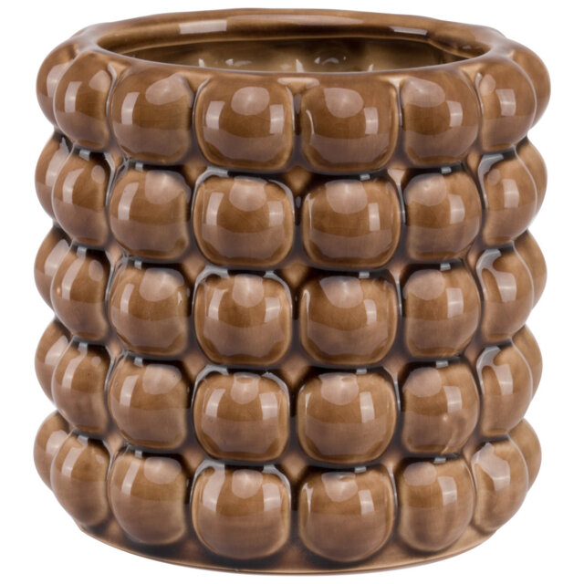 Seville Collection Large Caramel Bubble Vase