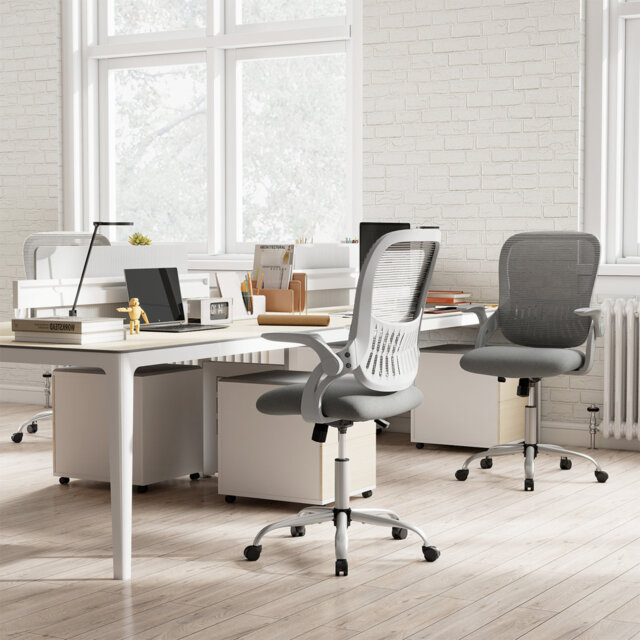 Height Adjustable Swivel Desk Chair Ergonomic Breathable Mesh Chair Home Office Chair