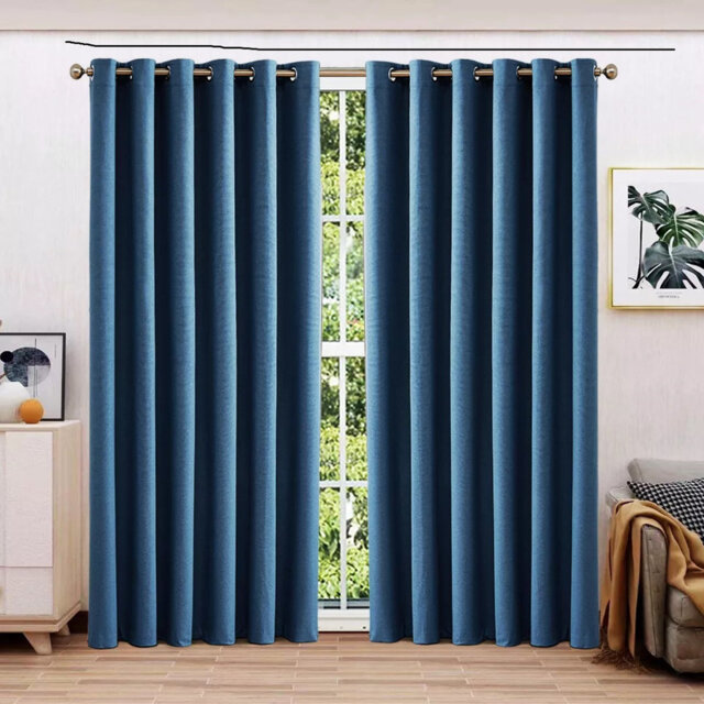 Ayhem Microfiber / Microsuede Blackout Curtain Pair