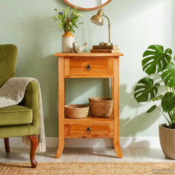 Solid Wood Top Console Table