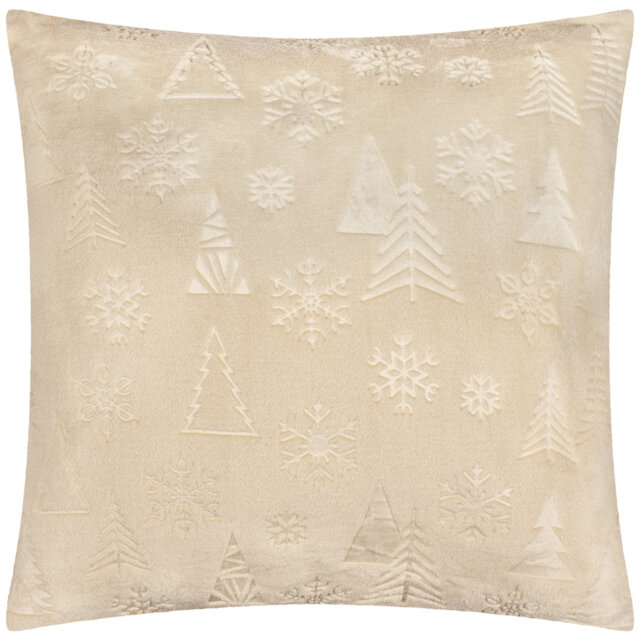 Festive Time Natural Square Cushion