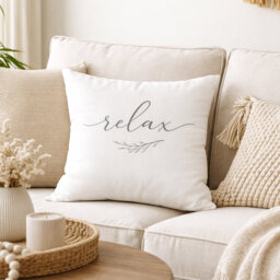 Indoor / Outdoor White Square Cushion Cover