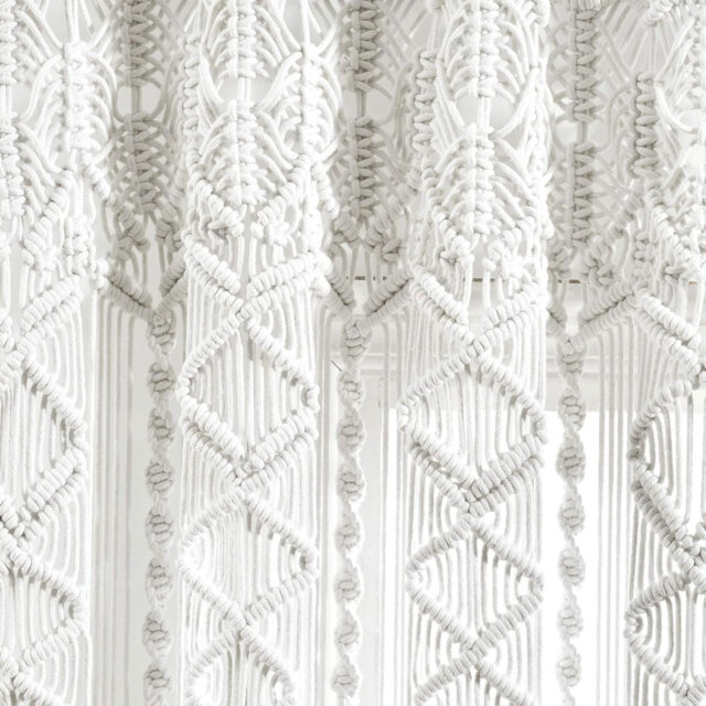 Cotton Semi Sheer Single Curtain Panel