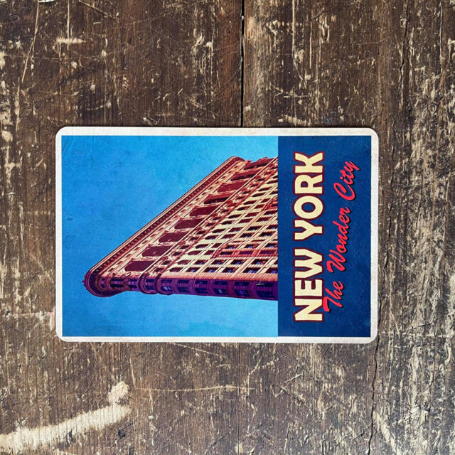 New York the Wonder City Metal Travel Wall Décor