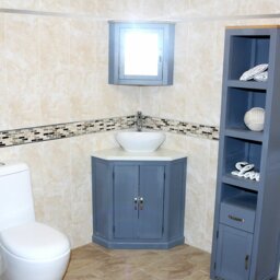 Angelie 550mm Single Bathroom Vanity with Vessel Stone Basin