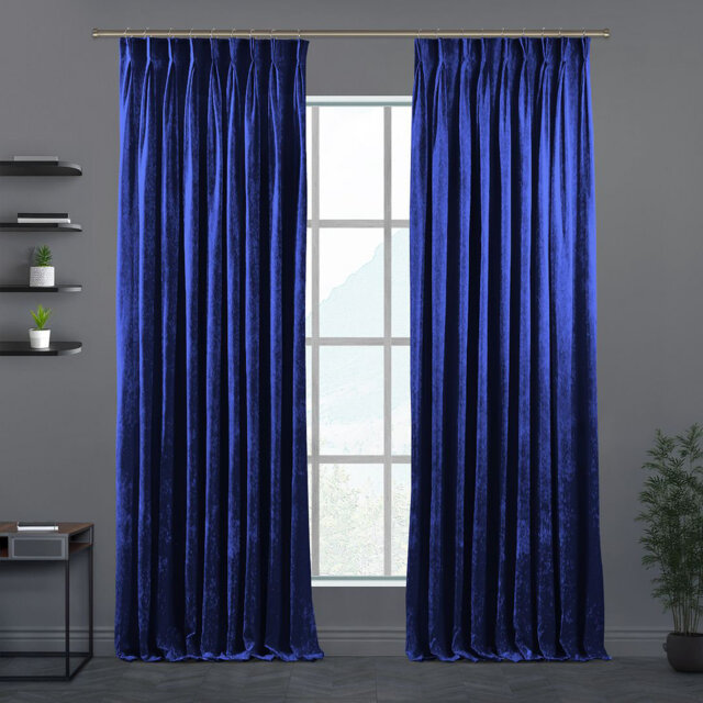 Velvet Semi-shee Single Curtain Panel