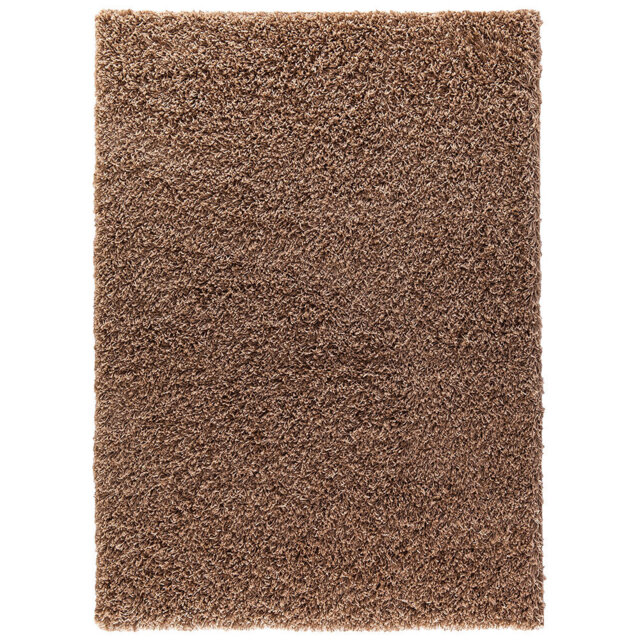 Verona Thick Coffee Shaggy Area Rug â Soft Pile, Non-Slip, Durable Polypropylene Carpet for Living Room, Bedroom & Hallway
