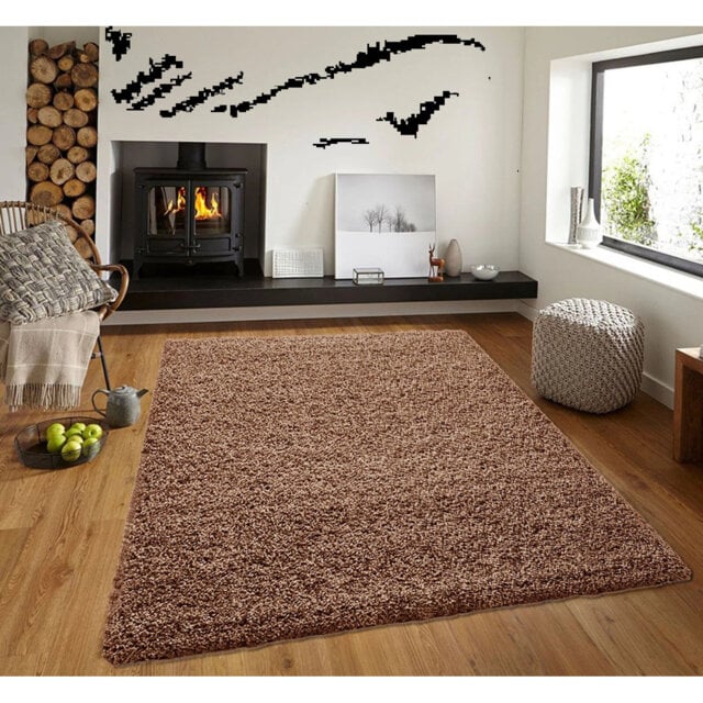 Modern Living Room Thick Large Shaggy Rug Bedroom Round Fluffy Carpet Hallway Runner Rug