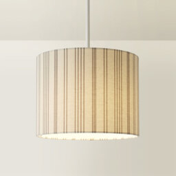 Cotton Blend Drum Pendant Shade ( Slip-On ) in Beige