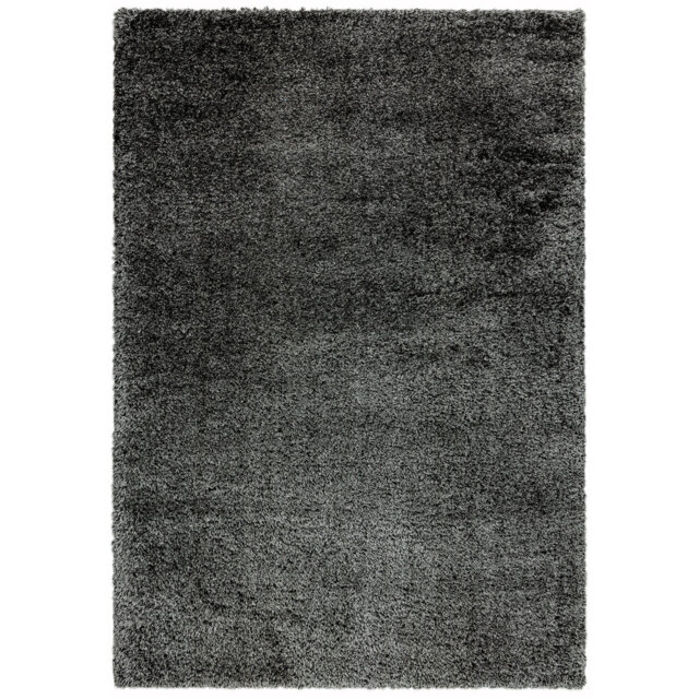 Shelby Solid Colour Shaggy Deep Pile Polyester Area Rug - Modern Contemporary Living & Bedroom