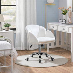 Desk Chair With Petal-shaped Backrest