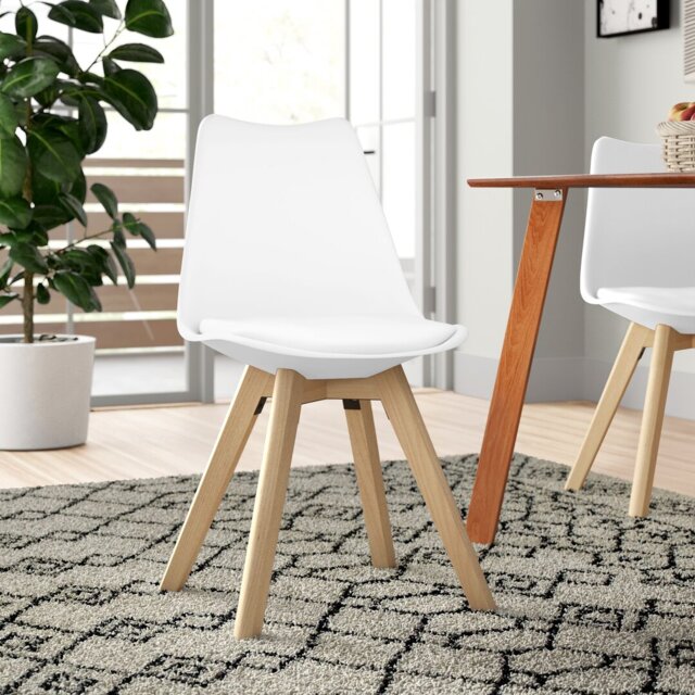 Mira 43cm H Polyester Blend Upholstered Dining Chair