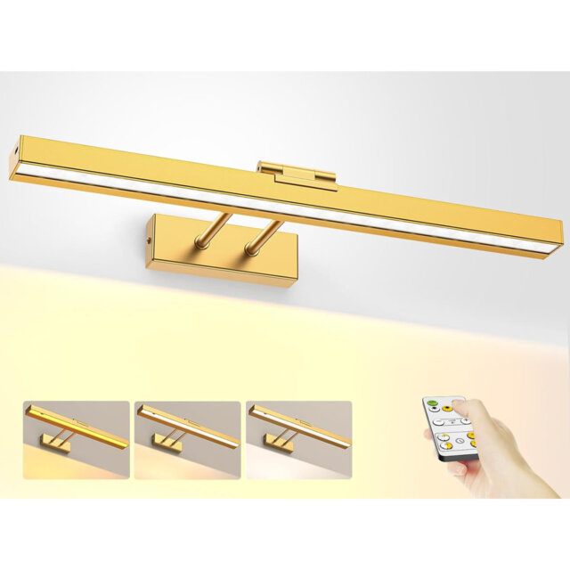 Battery Operated Dimmable LED Wall Mounted Picture Light with Remote