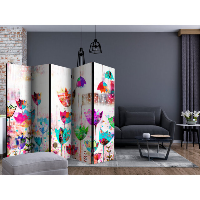 Room Divider - Colorful Tulips II [Room Dividers]