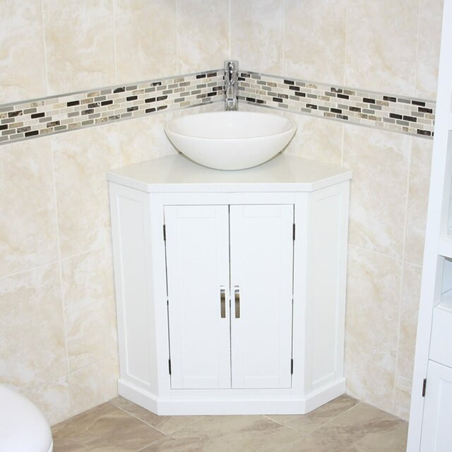 Aneko 550mm Single Bathroom Vanity with Vessel Stone Basin