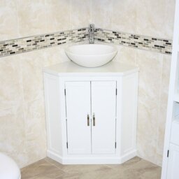 Aneko 550mm Single Bathroom Vanity with Vessel Stone Basin