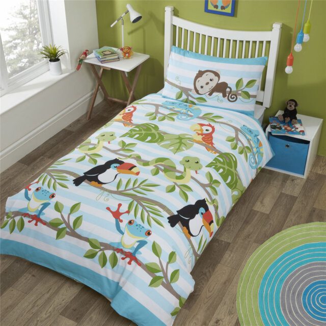 Lemuella Red/Blue Modern & Contemporary 2 Piece Duvet Cover Set