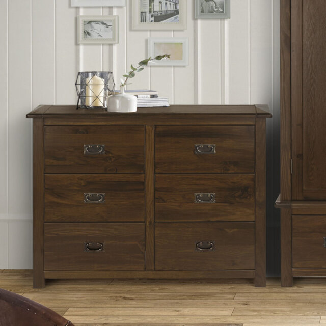 Somerville 3+3 Drawer wide chest of drawers