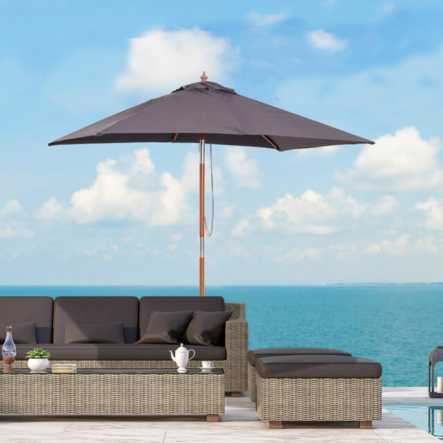 Cyr 2m Rectangular Traditional Parasol