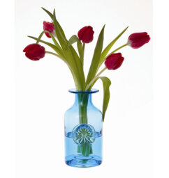 Flower Bottle Dartington Crystal Flower Bottle Turquoise Table Vase